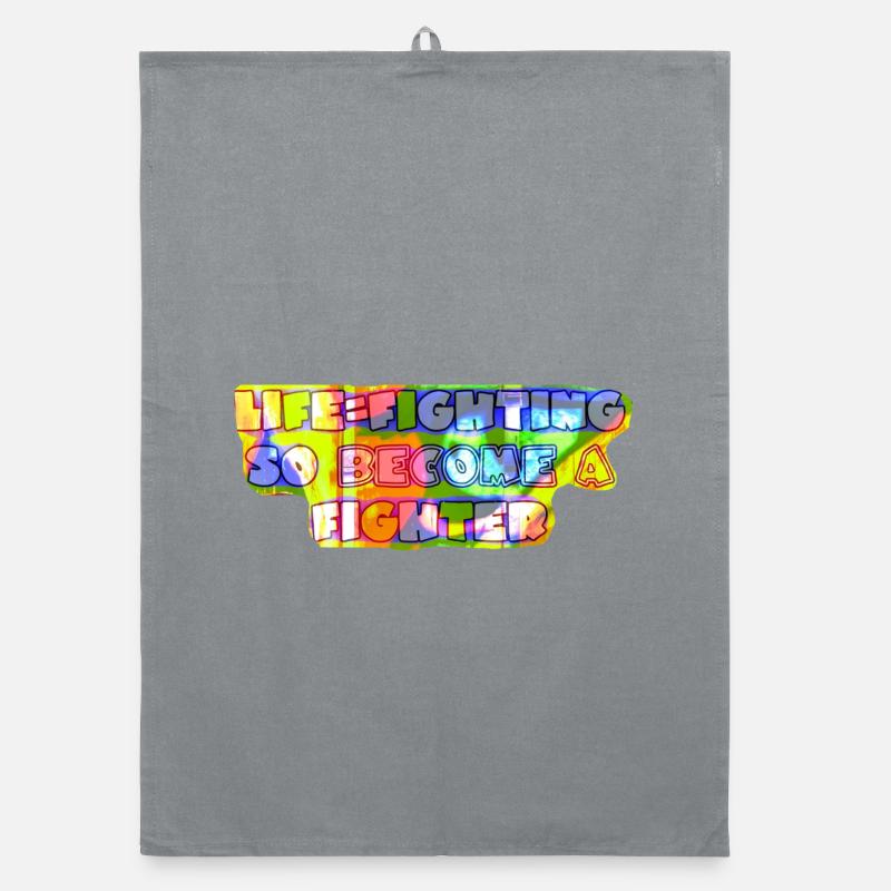 Liftening Theme Inspirational Typography Organic dish towel