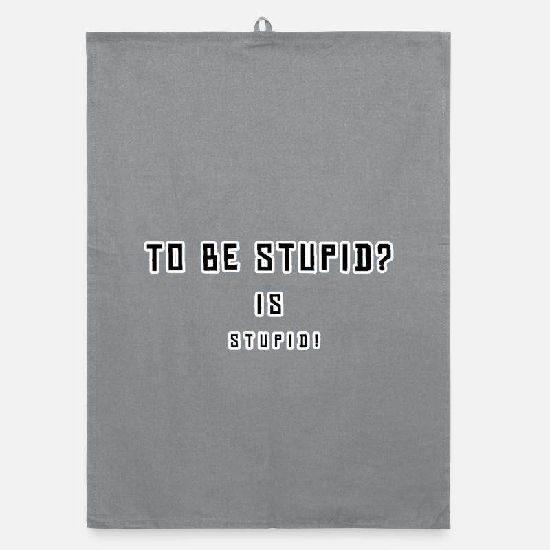 Provocative, humorous statement design Organic dish towel