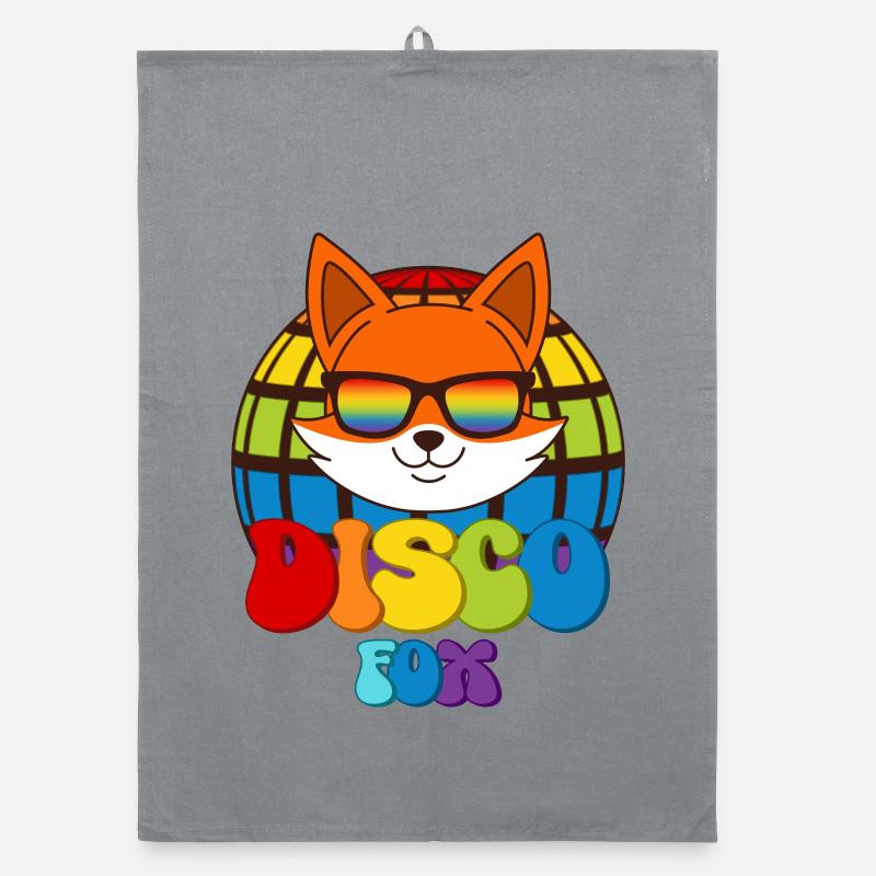 Disco Fox Lunettes de soleil Disco Ball Fox Torchon bio