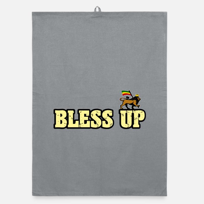 Dub Reggae Bless Up Organic dish towel