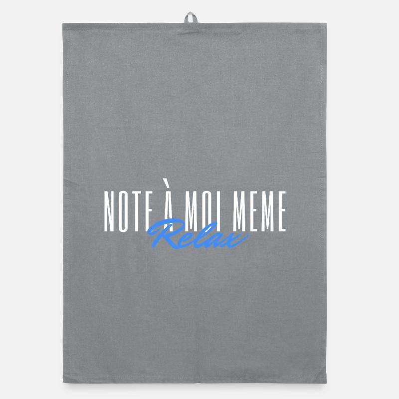 Note to myself Relax Organic dish towel