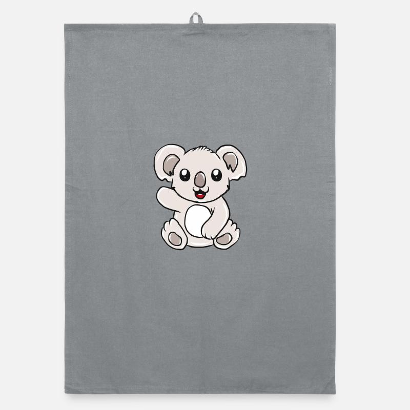 Koala - Organic Geschirrtuch - Grau