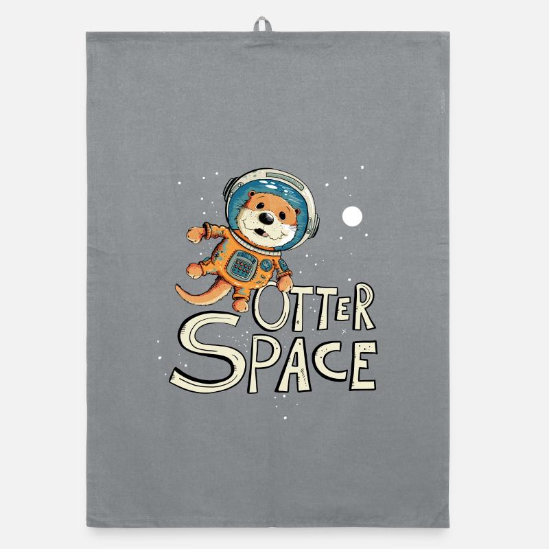 Otter Space Otter en tant qu’astronaute dans l’espace Torchon bio