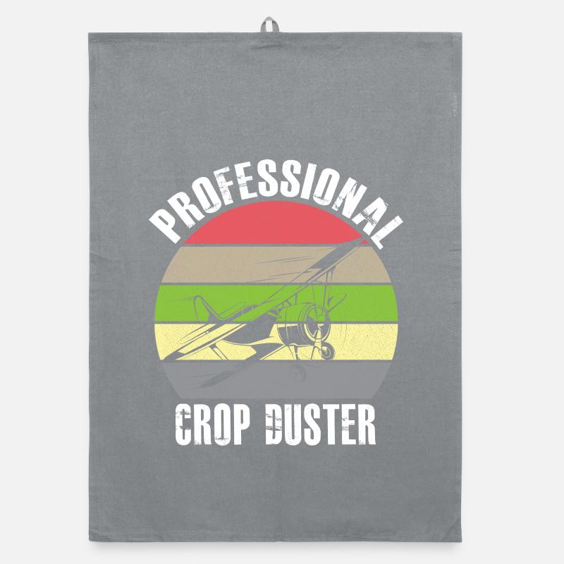 Crop Dusting in Progress Crop Dusting Duster Plane Organic Geschirrtuch