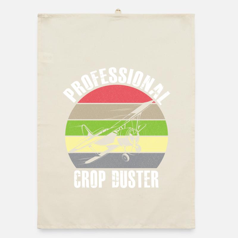 Crop Dusting in Progress Crop Dusting Duster Plane Organic dish towel