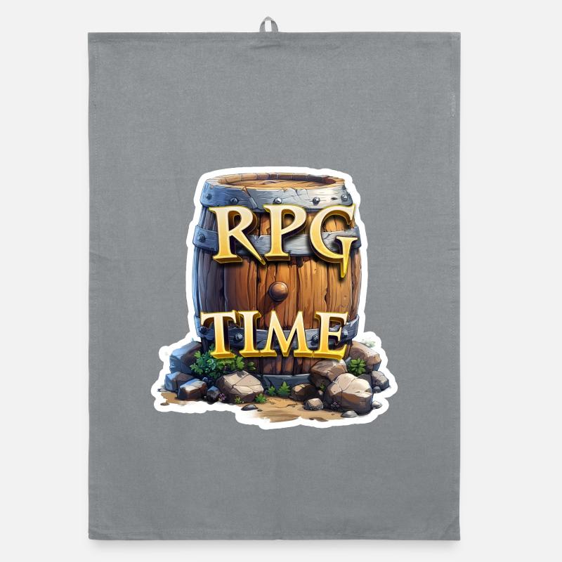 RPG Time RPG Barrel with Beer Organic dish towel
