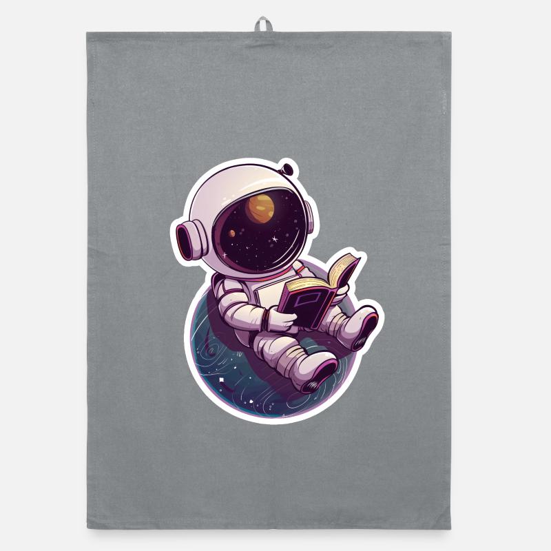 Astronaute lit devant la Terre – Space Design Torchon bio