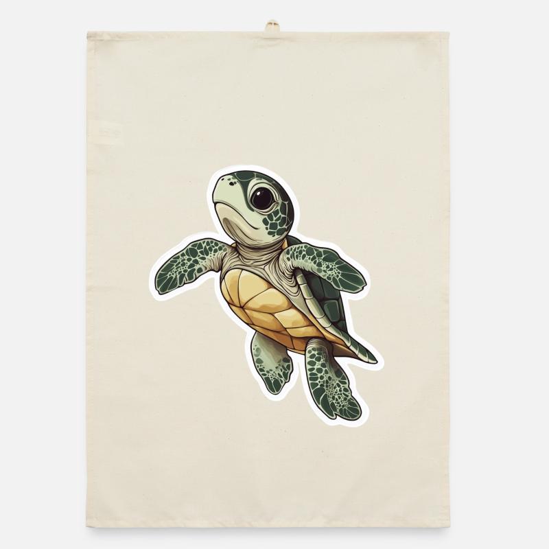 Turtle Organic dish towel