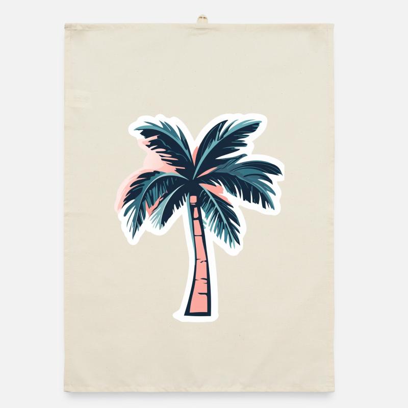 Palm tree Organic dish towel