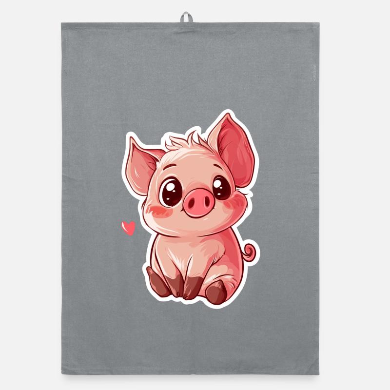 Pig Piglet Organic dish towel