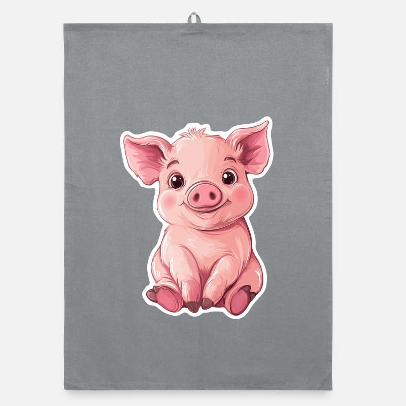Pig Piglet Organic dish towel