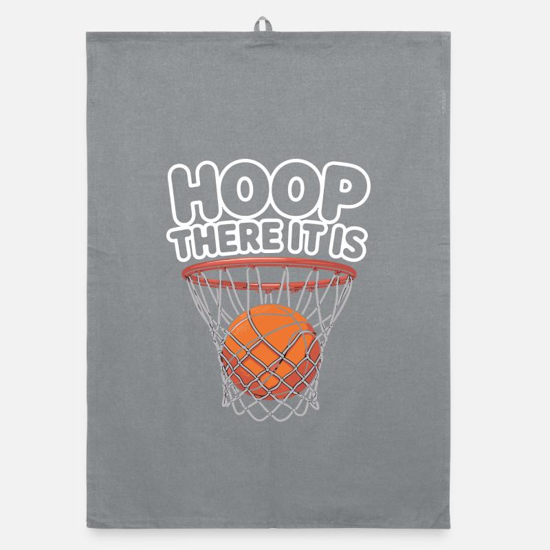 Basketball Fun: Hoop There It Is Organic dish towel