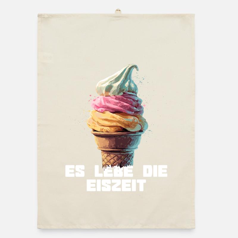 Es lebe die Eiszeit - Waffel Organic dish towel