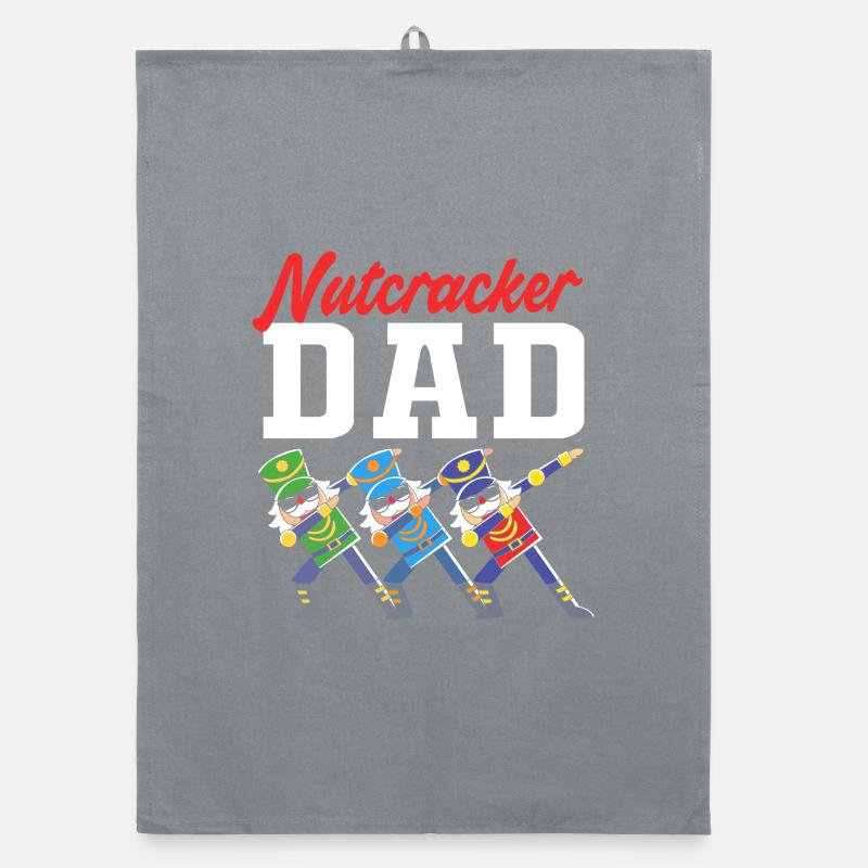 Christmas Nutcracker Father Dad Organic dish towel
