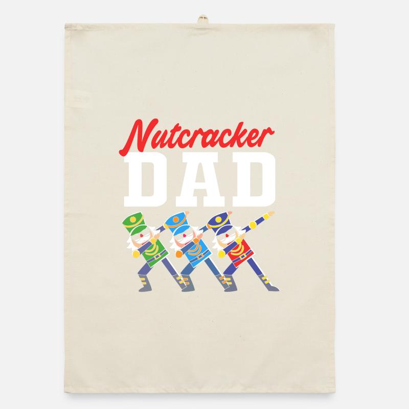 Christmas Nutcracker Father Dad Organic dish towel
