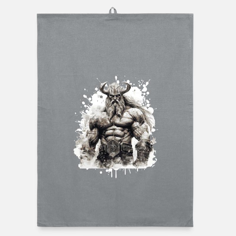 Viking Oding Muscles Bodybuilding Organic dish towel