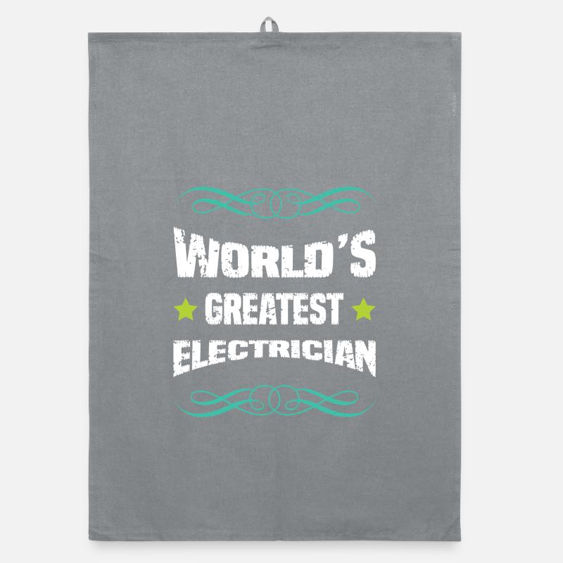 Weltbester Elektriker Organic Geschirrtuch