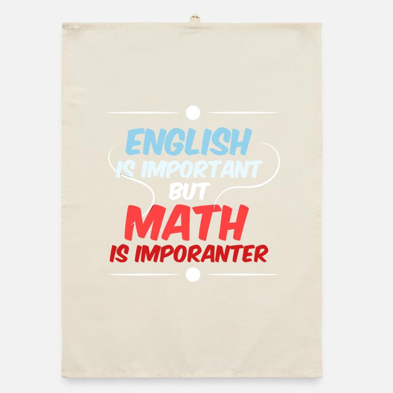 Math Math Math Teacher Mathematician Organic dish towel