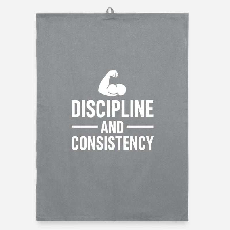 Discipline et constance Gym Devise Torchon bio