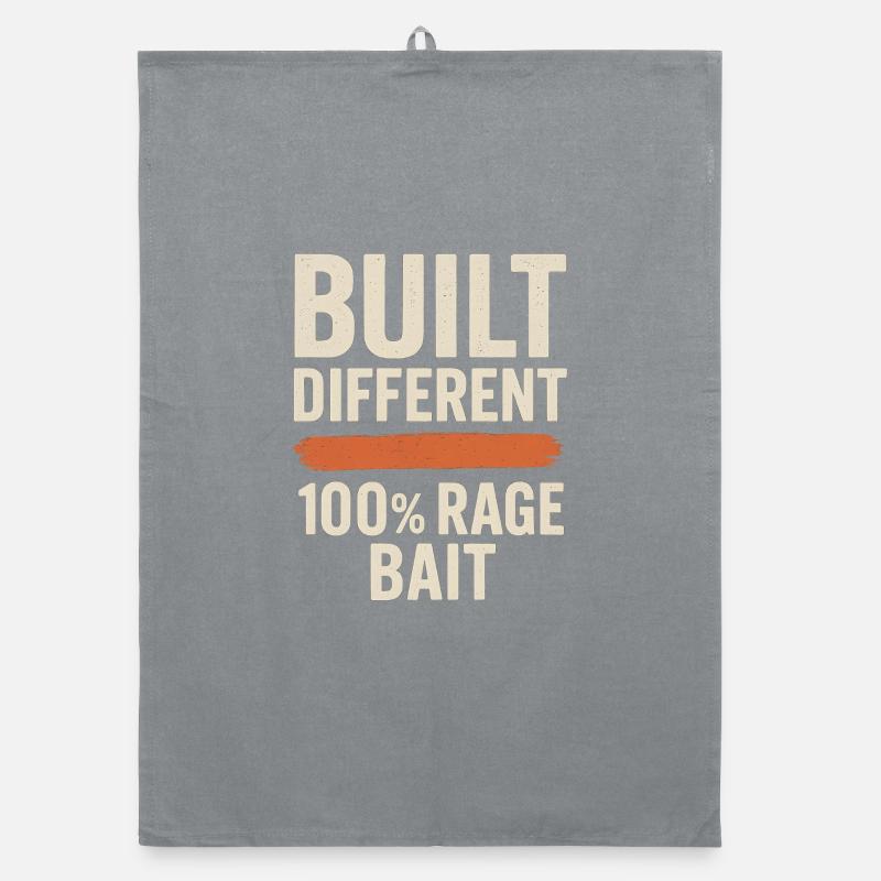 Construit différents appâts 100 % rage, mème drôle Torchon bio