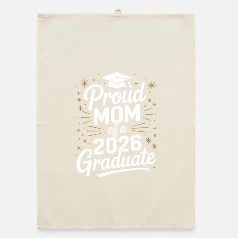Stolze Mutter eines Absolventen des Jahres 2026 Organic Geschirrtuch