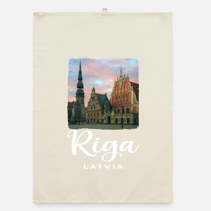 Riga, Lithuania Organic dish towel