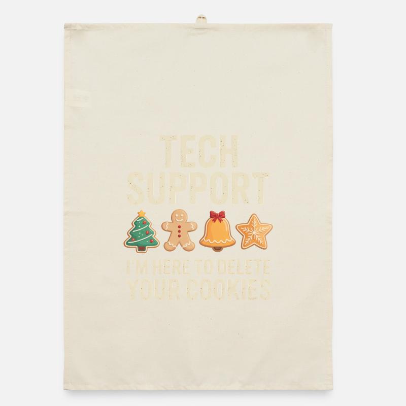 Tech Support Cookies Meme Tee Organic Geschirrtuch