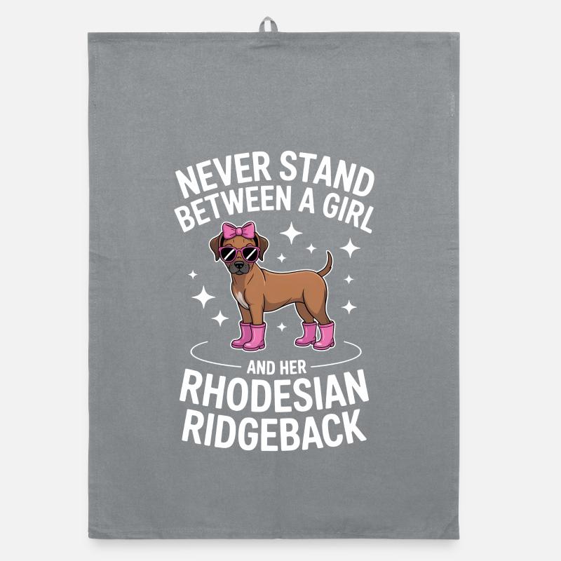 Rhodesian Ridgeback Sprüche Hunde Geschenk Organic Geschirrtuch
