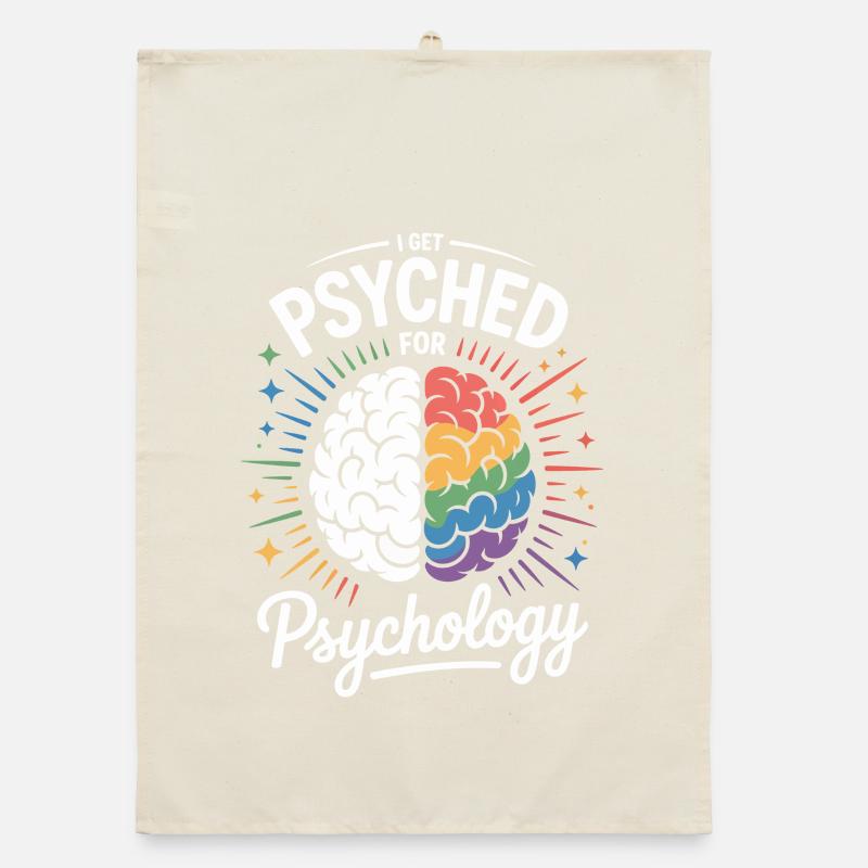 Psychédélique Psychedelic Brain Torchon bio