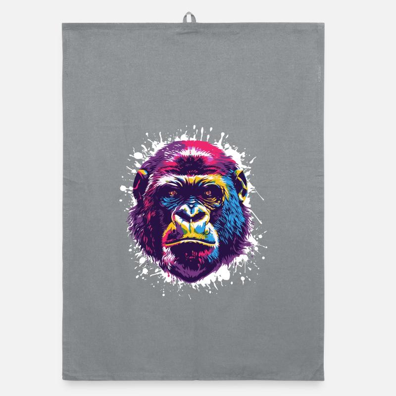 Gorille Pop Art Singe Singe Torchon bio