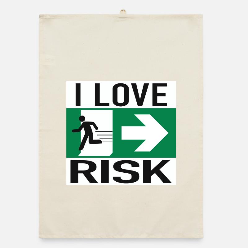 LOVE RISK – Mut beginnt mit einem Schritt Organic Geschirrtuch