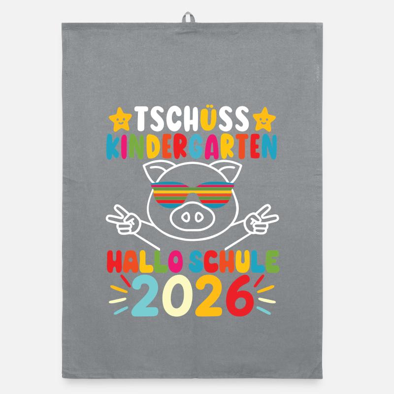 Bye bye kindergarten daycare graduates 2026 Organic dish towel