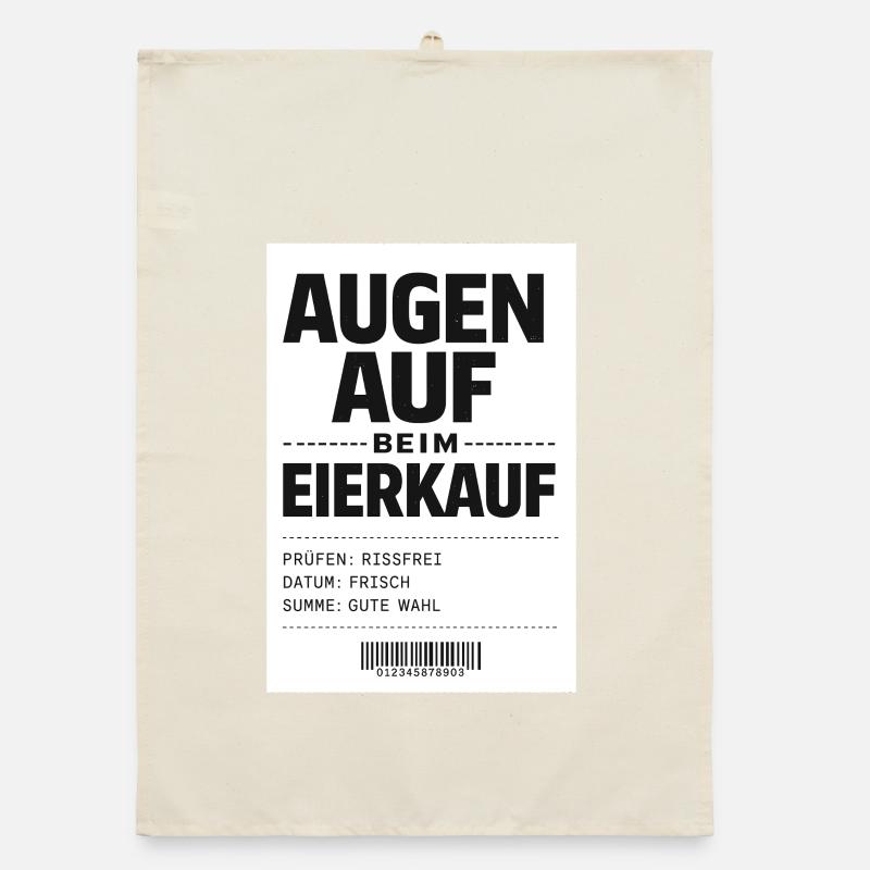 Keep your eyes open when buying eggs Organic dish towel