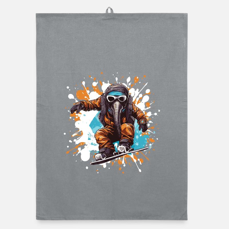 Planche à neige éléphant Torchon bio