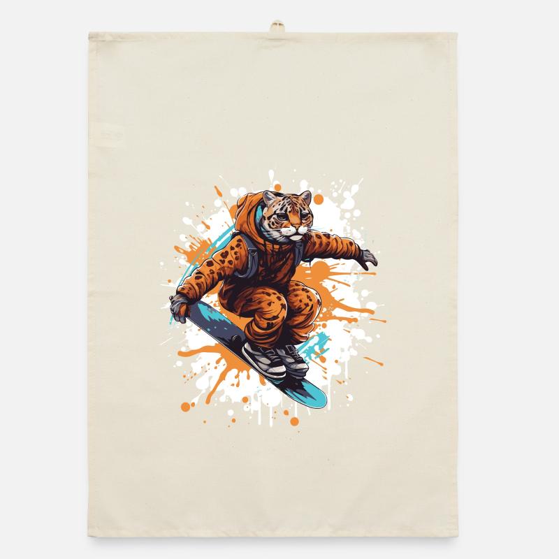 Gepard Snowboard Organic Geschirrtuch