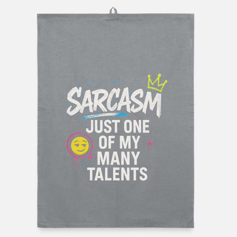 Funny Sarcastic Sarcasm Gift Organic Geschirrtuch