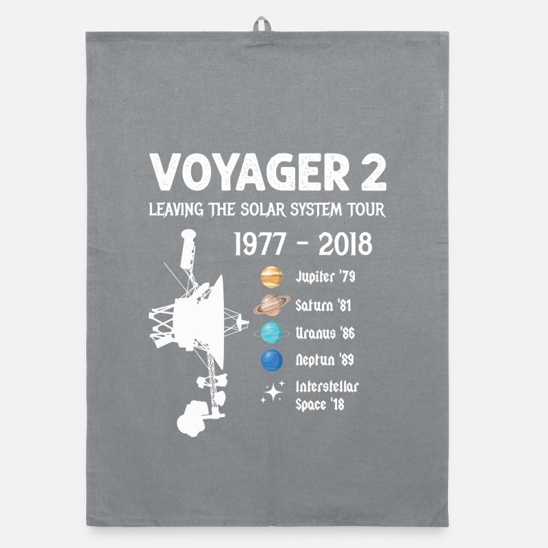 Voyager 2 Spacecraft Leaving The Solar System Tour Organic dish towel