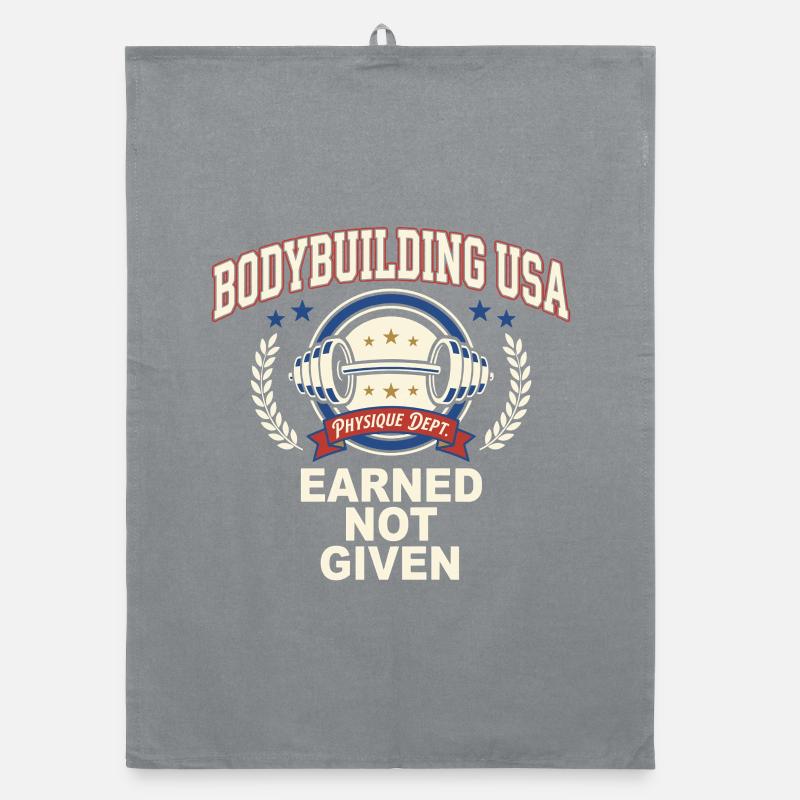 Earned Not Given Bodybuilding Design Organic Geschirrtuch