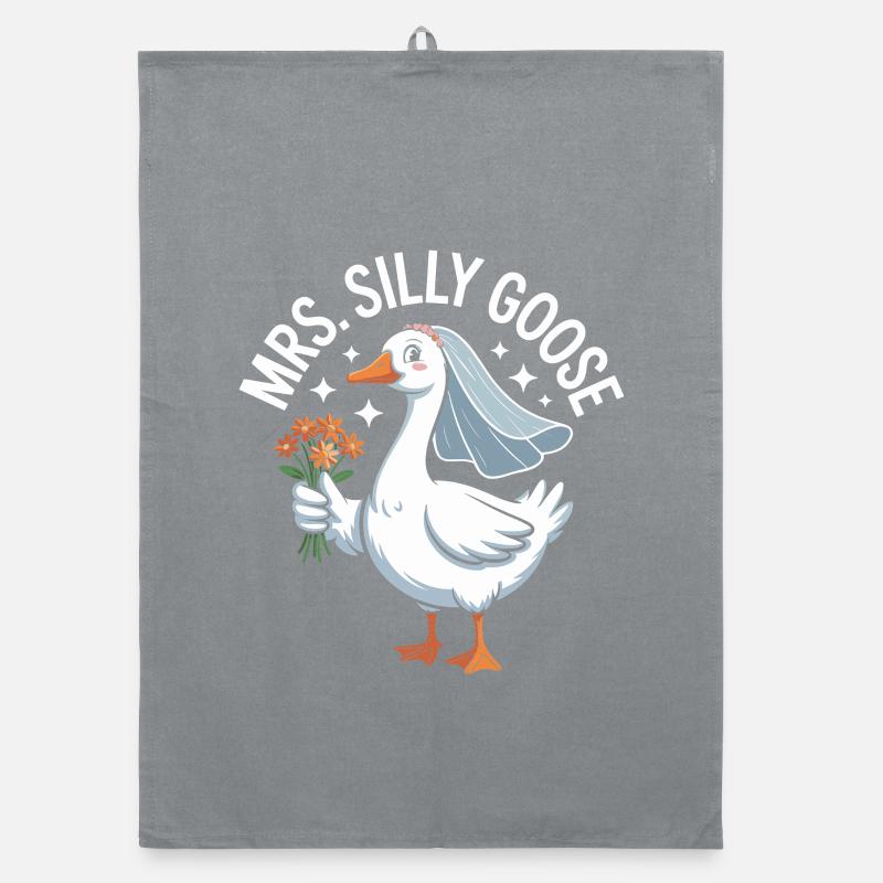 Bridal Goose Logo – MrsSillyGoose Organic dish towel