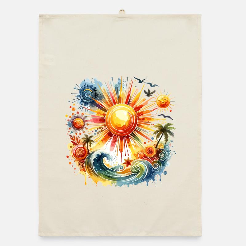 Sunfire Beach Harmony Organic dish towel