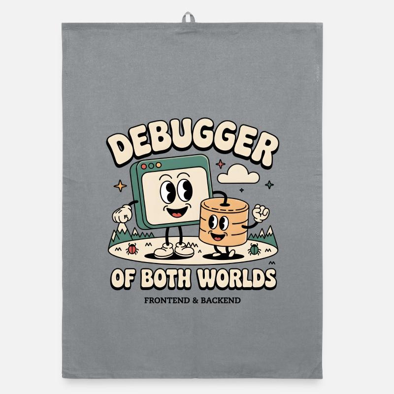 Debugger beider Welten | Debugging Dev Organic Geschirrtuch