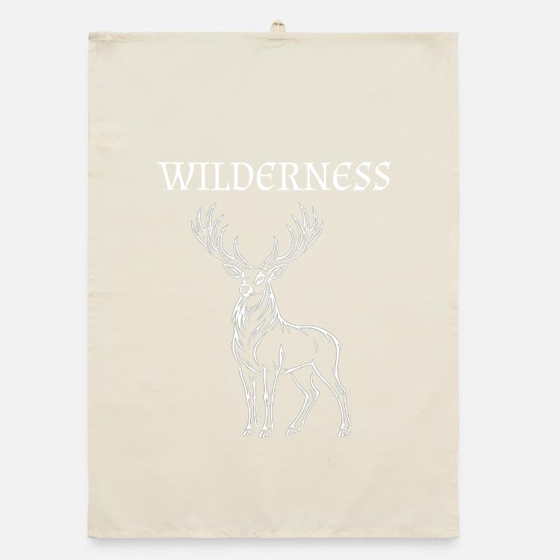 Deer Silhouette - Wilderness Organic dish towel
