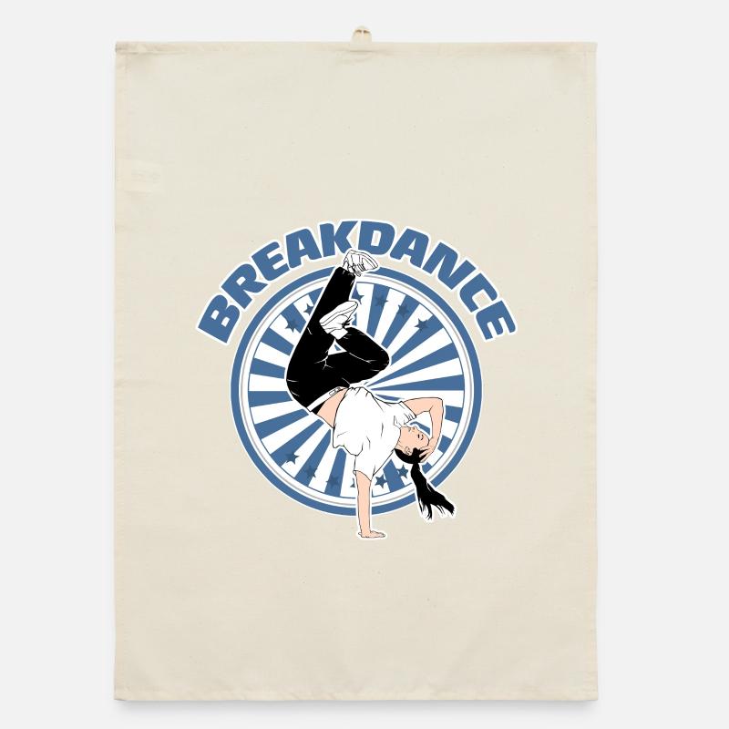 Breakdancing Organic dish towel