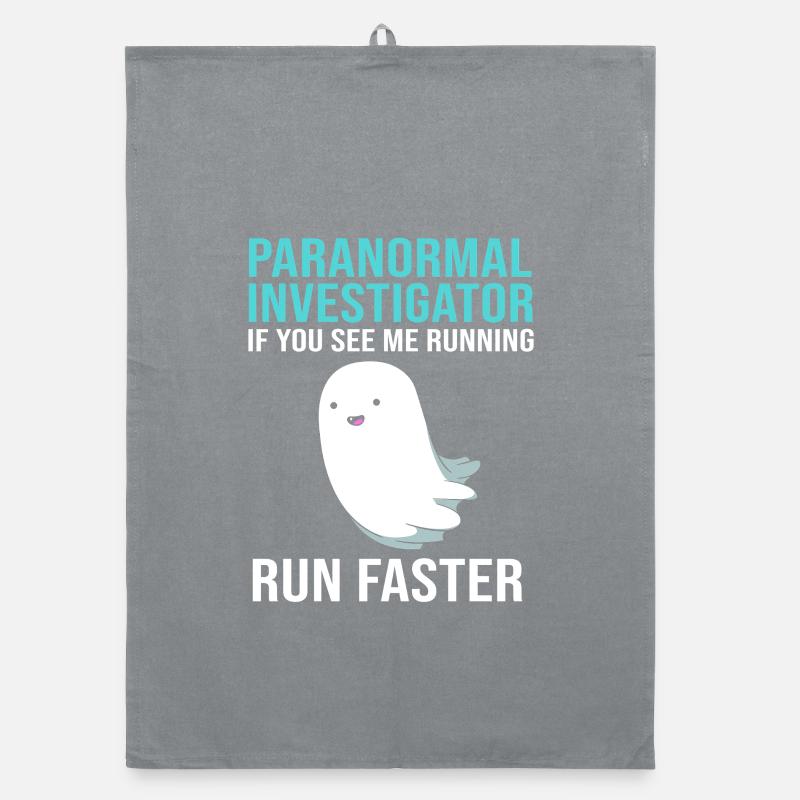 Paranormal Ghost Ghost Ghost Spooky Organic dish towel