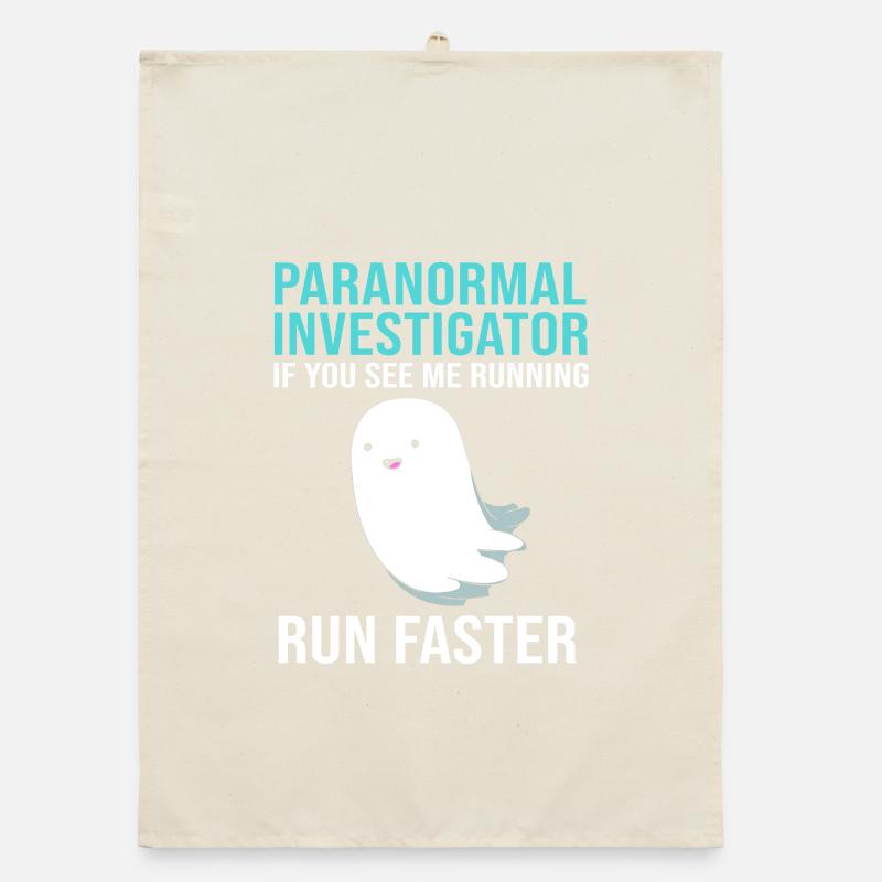 Paranormal Ghost Ghost Ghost Spooky Organic dish towel