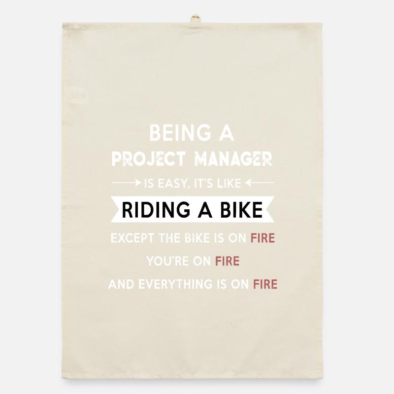 Project Manager on Fire Organic dish towel