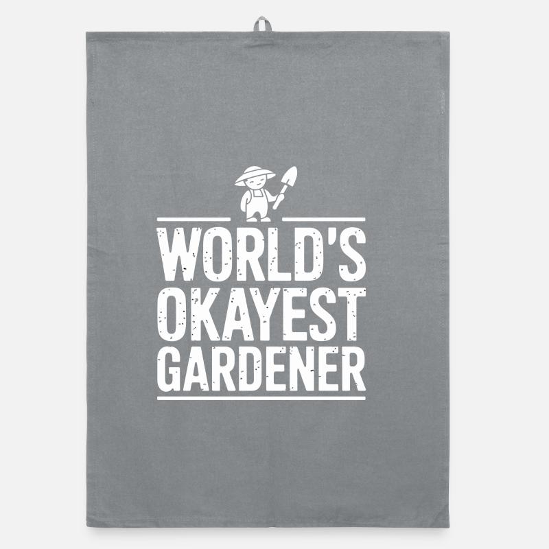 Jardinier le plus correct du monde Expression drôle pour Torchon bio