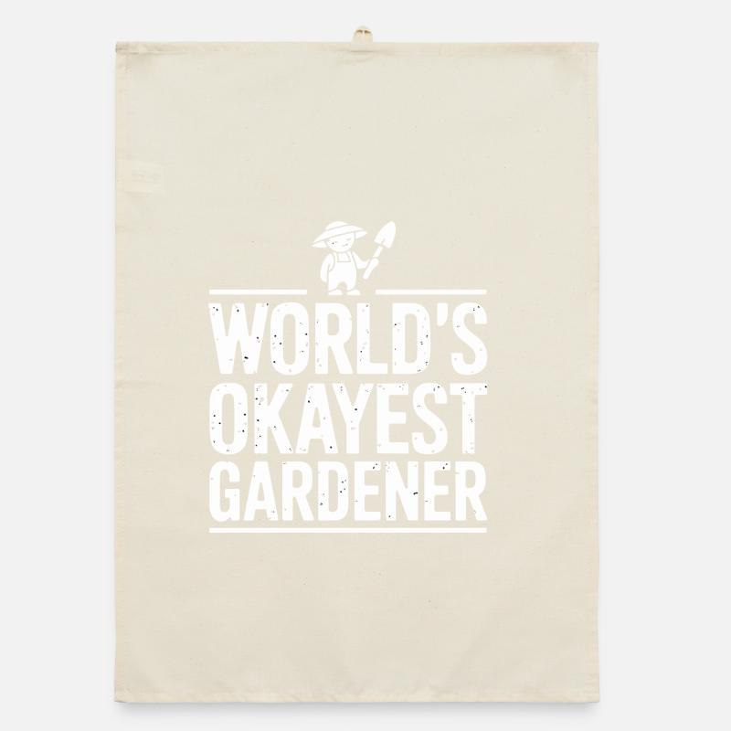 Jardinier le plus correct du monde Expression drôle pour Torchon bio