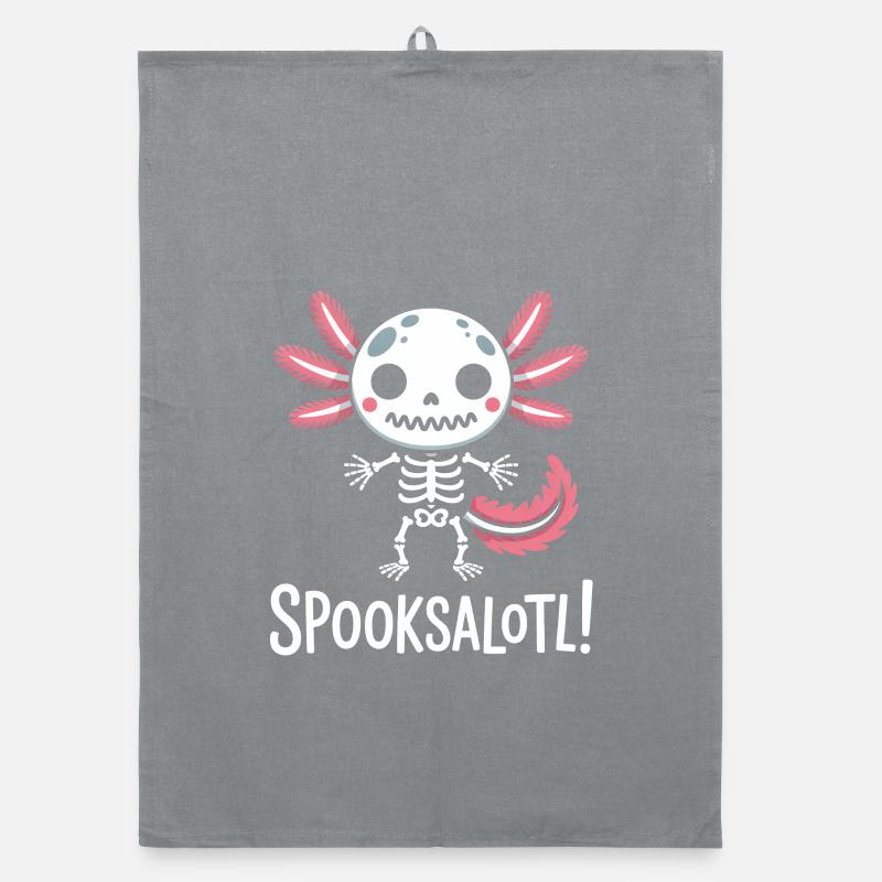 Spooksalot Skeleton Flutter Organic dish towel