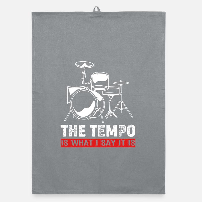 Drummer Drum Drumsticks Organic dish towel
